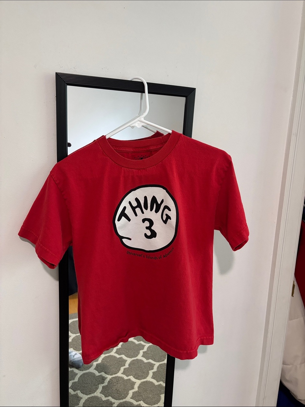 Universal Red 'Thing 3' Kids Graphic Tee